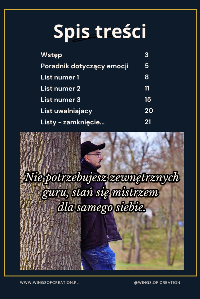 Transformacja emocji - spis treści